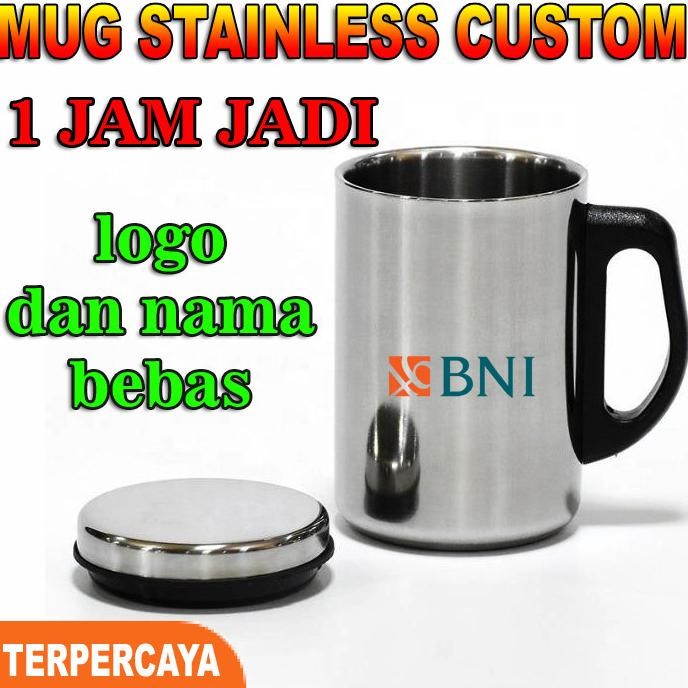 [Mug Custom] Mug stainless cangkir kopi/ mug gelas/tumbler
