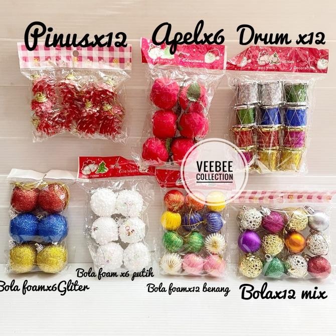] Hiasan Natal Murah/ Hiasan pohon natal murah/ hiasan natal/bola natal