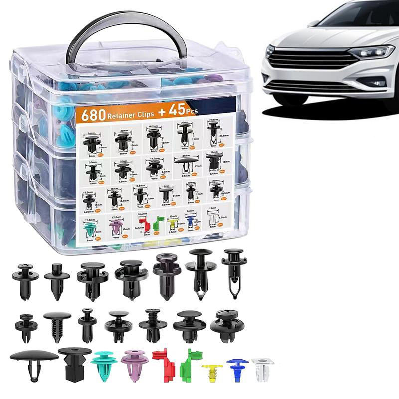 

- RISALE Klip Kancing Mobil Baut Rivet Plier Clip Trim Panel 680 PCS - RS-68 -