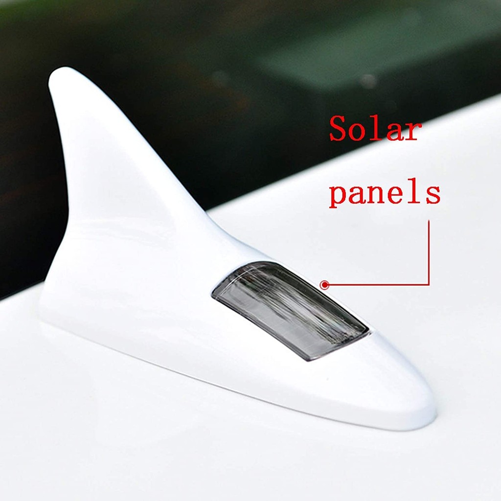 

- VigoAcme Lampu Mobil Sirip Hiu Shark Fin Warning Light Car Solar 8 LED - FZWJSD -