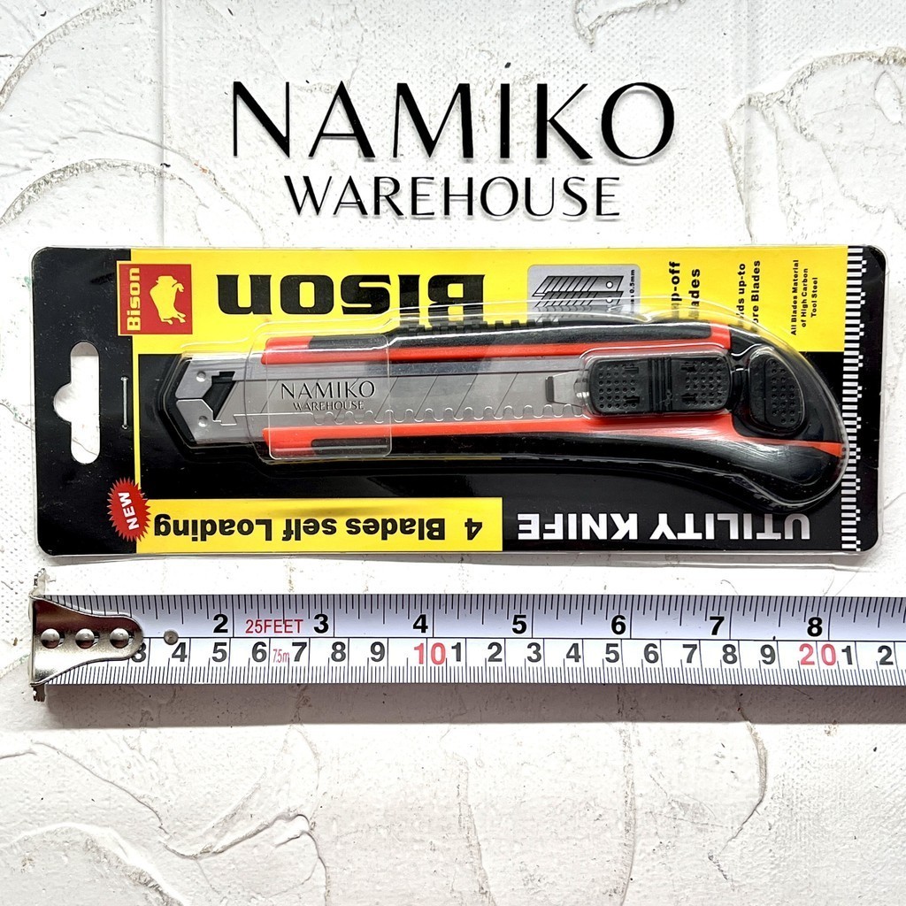 

BISON Pisau Cutter Besar 18 mm 4 blades self loading