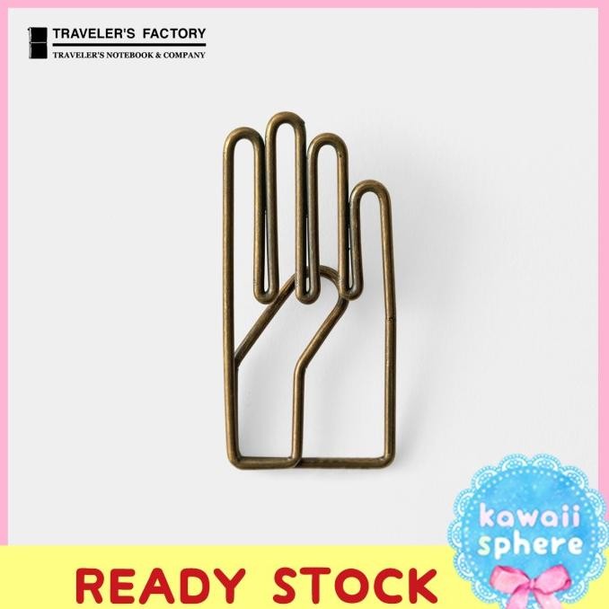 

TERMURAH - Traveler's Notebook Gekkoso Right Hand Clip | Pembatas Buku / Penanda Halaman / Charm Bentuk Tangan Travelers Factory