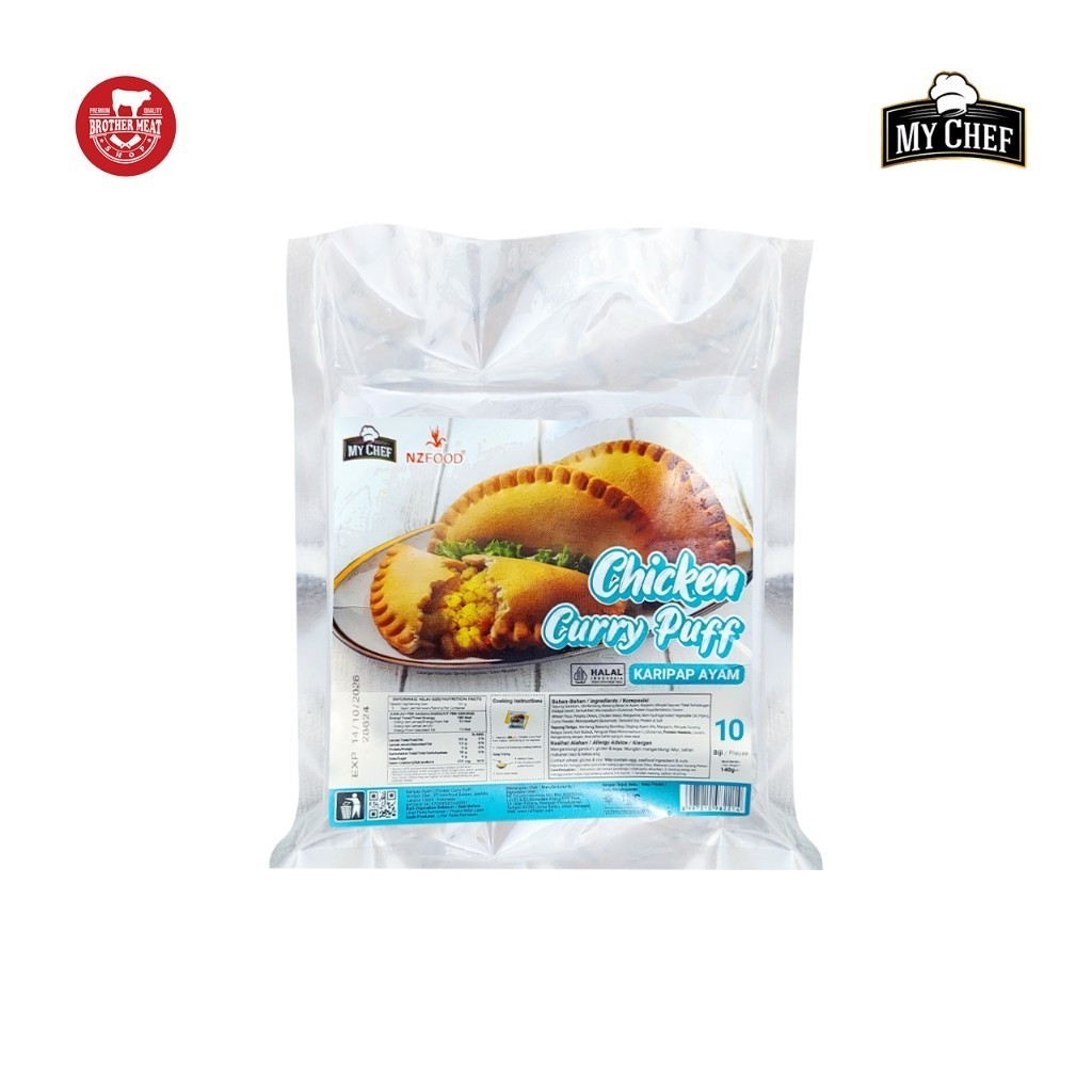 

MY CHEF Chicken Curry Puff / Karipap Ayam Frozen, Brothermeatshop