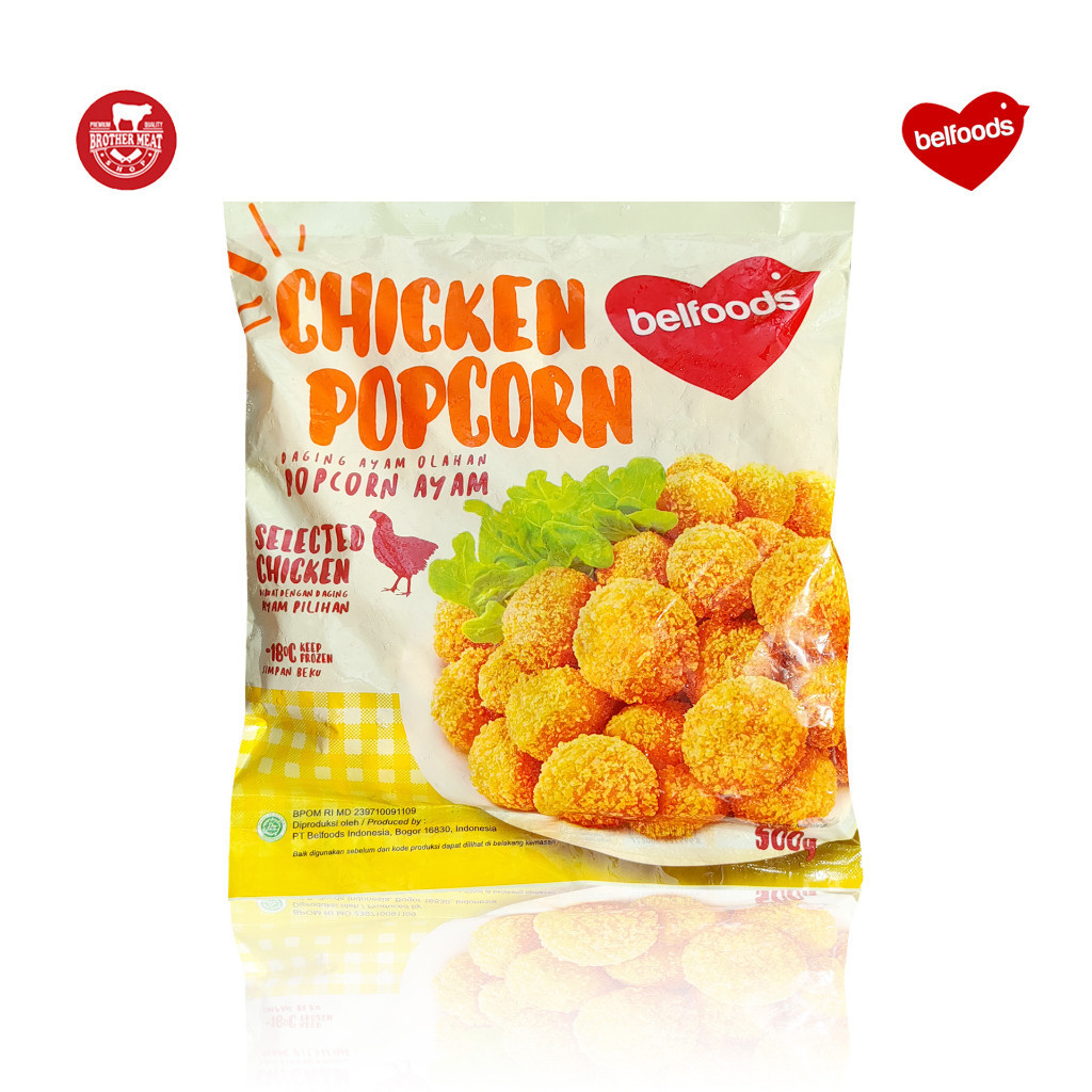 

Belfoods Favorite Chicken Popcorn 500gr, Daging Ayam Olahan Halal