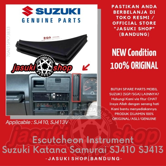 Promo Cover Escutcheon Instrument Panel Dashboard Dasbor Suzuki Jimny Katana Sj410 Asli Ori Original