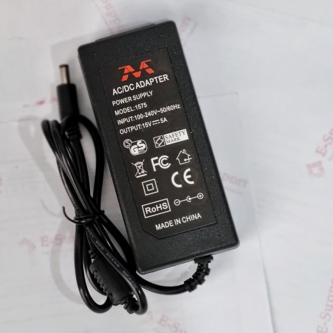 AC DC adaptor 15V 5A original