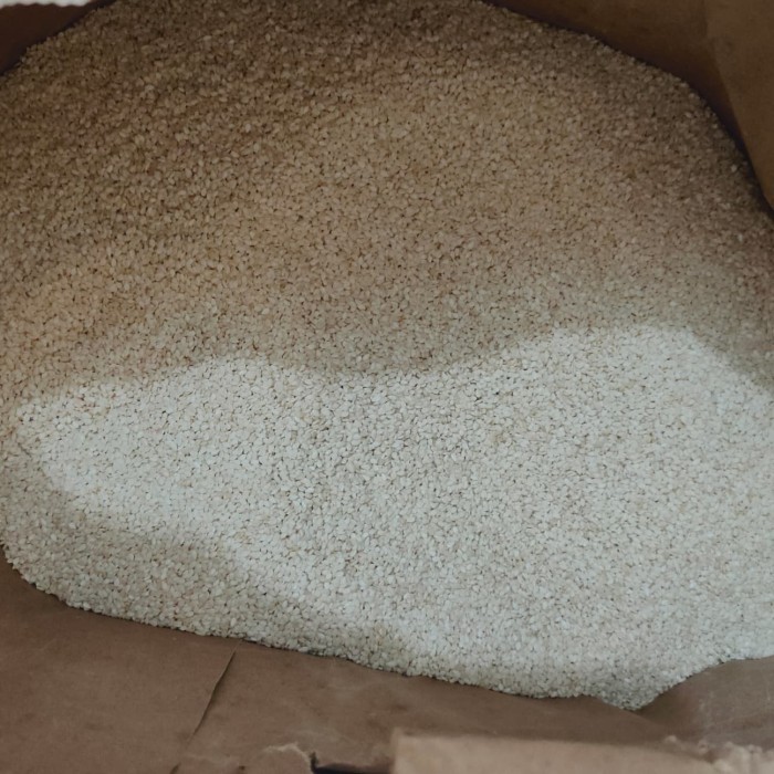 

Ready Stock Wijen Putih / White Sesame Seeds 2 Karung / 50Kg