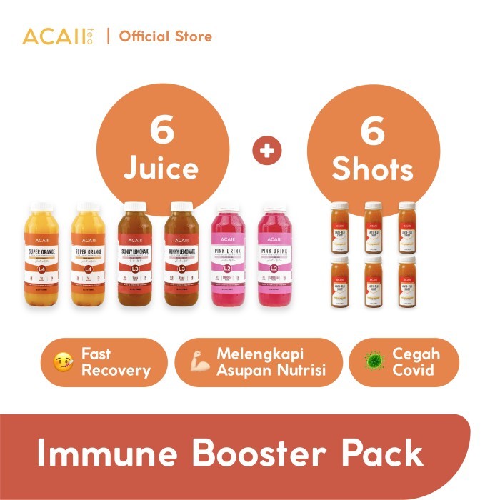 

Ready Stock Acaii Tea Immune Booster Pack (6X500Ml & 6X125Ml)