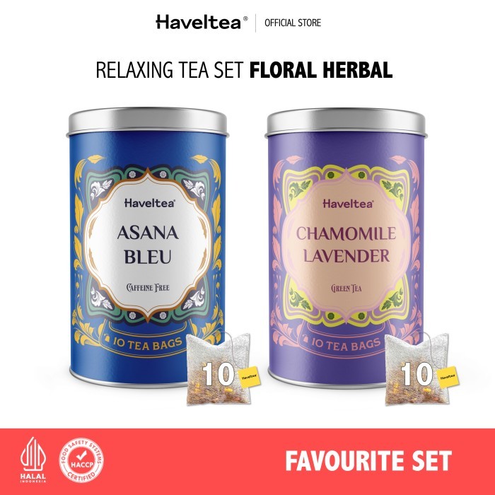 

Best Seller Relaxing Tea Bundling Asana Bleu & Chamomile Lavender Big Tin
