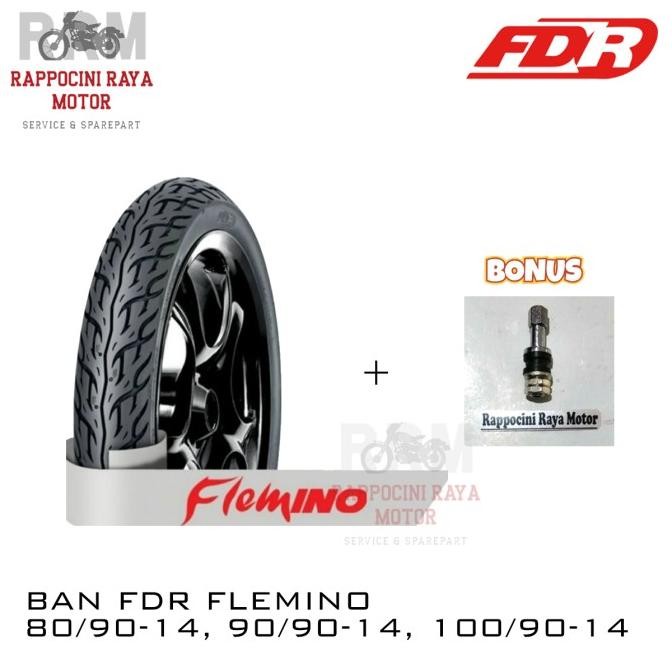 ] BAN FDR FLEMINO 100/90-14 TUBELESS (BAN BELAKANG YAMAHA LEXI) LEXY