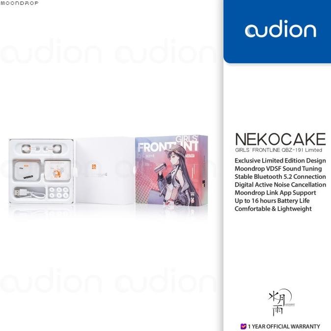 TERMURAH - MOONDROP NEKOCAKE GIRLS' FRONTLINE Limited Edition True Wireless TWS