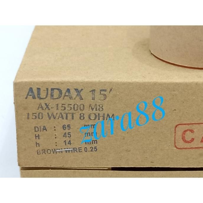 Spool voice coil speaker 15inch Audax 15500 Dia65mm