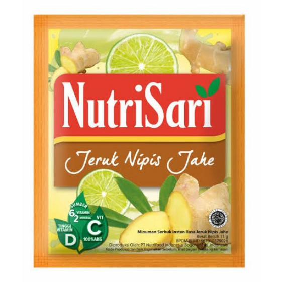 

Nutrisari Jeruk Nipis Jahe 1 Renceng Isi 10 Original Asli