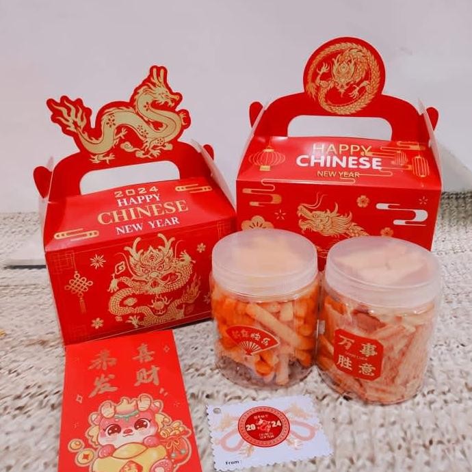 

Mlarak Store Hampers Imlek JINCAI GIFT Snack Cemilan CNY - Bingkisan Kado GB226