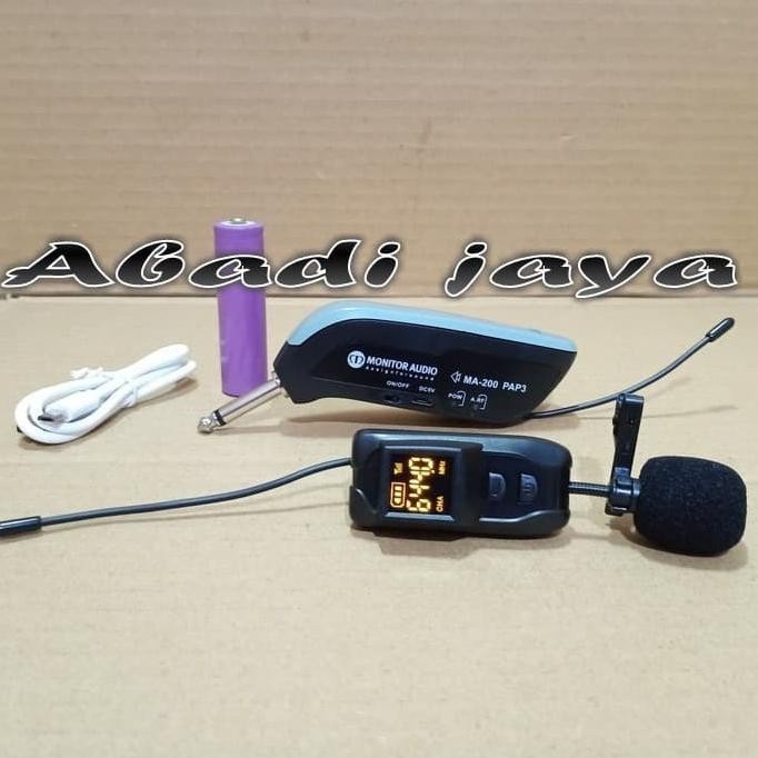 MONITOR AUDIO MA 200 PAP3 WIRELESS MICROPHONE CLIP ON PORTABLE MIC