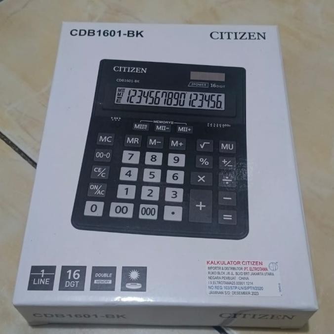 

kalkulator citizen 16 digit CDB1601-BK original