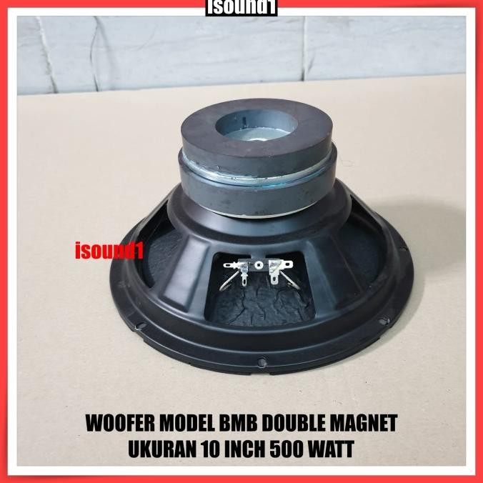 SPEAKER WOOFER KARAOKE MODEL BMB 10 INCH 10 IN 500 WATT DOUBLE MAGNET