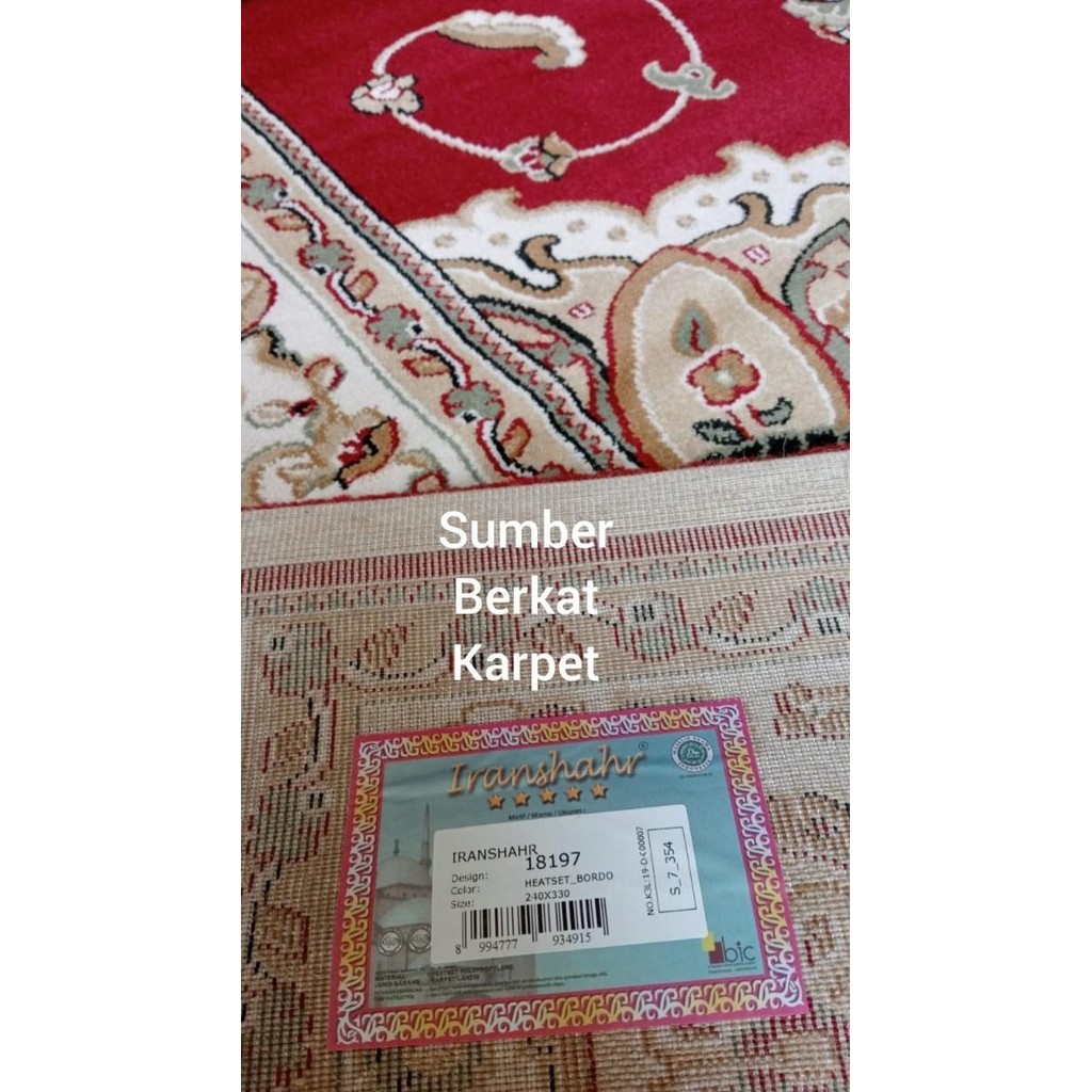Termurah Karpet Permadani Iranshahr Iranshar 200x290 tebal,klasik,halus