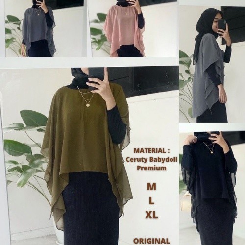 Terbaru BAJU ATASAN WANITA OUTHER CERUTY 2021 KEKINIAN VIRAL POLOS