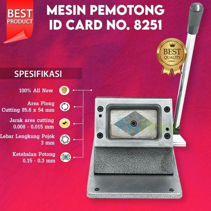 

Mesin Plong Pemotong Id Card Alat Potong Pvc Cutter Instant 85.6X54Mm Original Dan Terpercaya