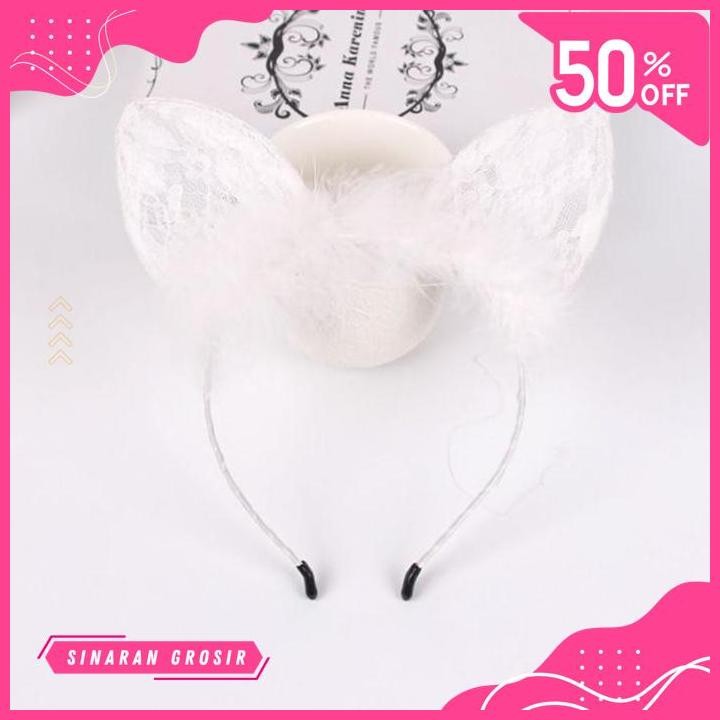 SINAR GROSIR KELINCI / BANDO LACE / BANDO KUCING / AKSESORIS RAMBUT - L25 POPULER 