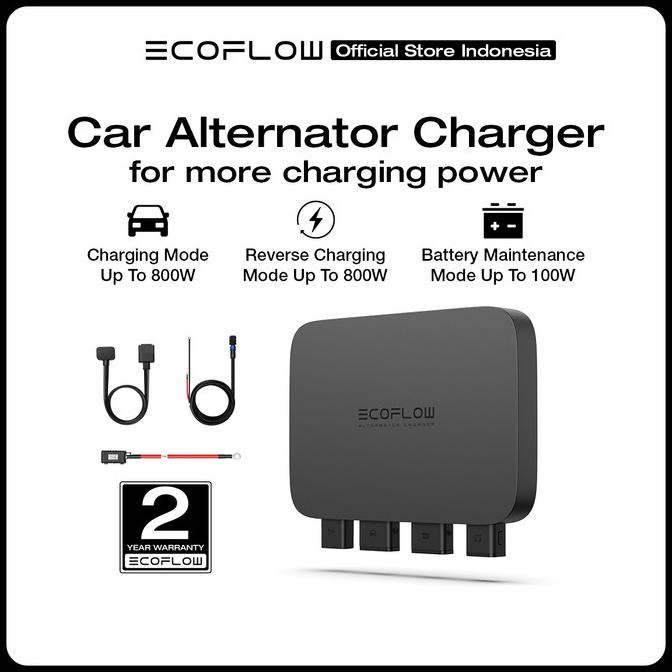 ECOFLOW 800W ALTERNATOR CHARGER PENGISI DAYA PORTABLE POWER STATION FAST CHARGING DARI GENERATOR MOB