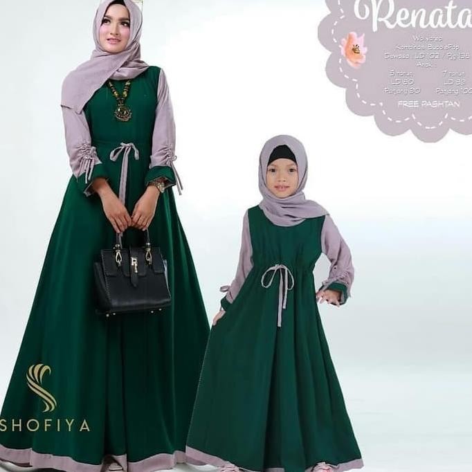 Diskon Gamis Couple Muslim / Renata Dress Couple Ibu Dan Anak