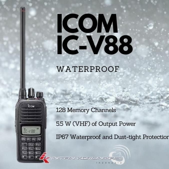 HT Icom V88 HT Icom V88 Waterproof HT Icom IC-V88 ICV88 ICOM