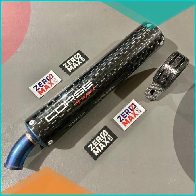 Silencer Knalpot CORSE PROJECT Original Spreadtow Carbon Blue SE Ninja