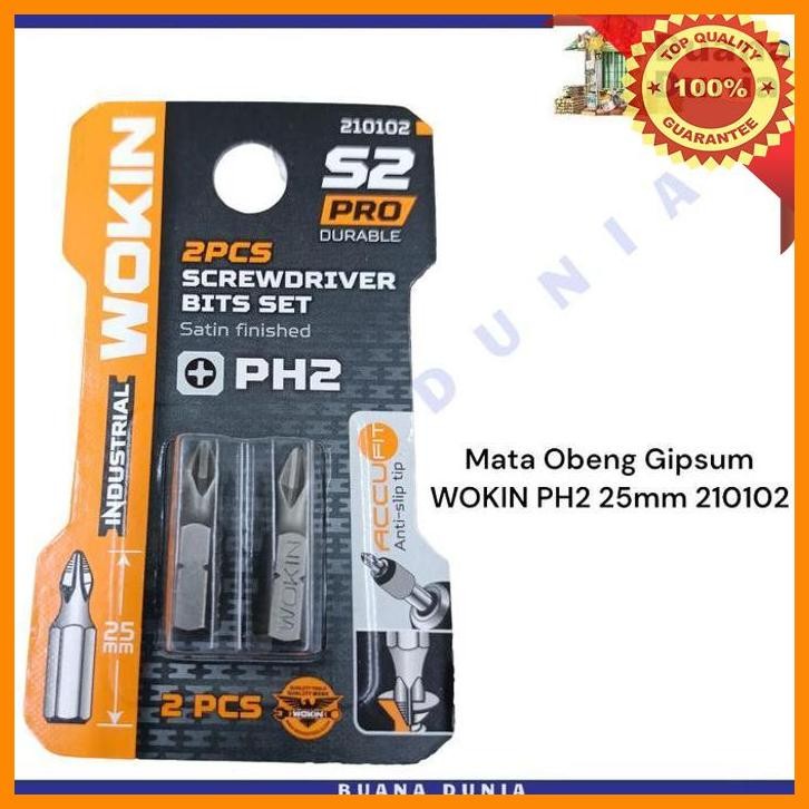 (BUAN) MATA OBENG GIPSUM WOKIN (+) INDUSTRIAL PH2 25MM 210102 | MATA GPYSUM