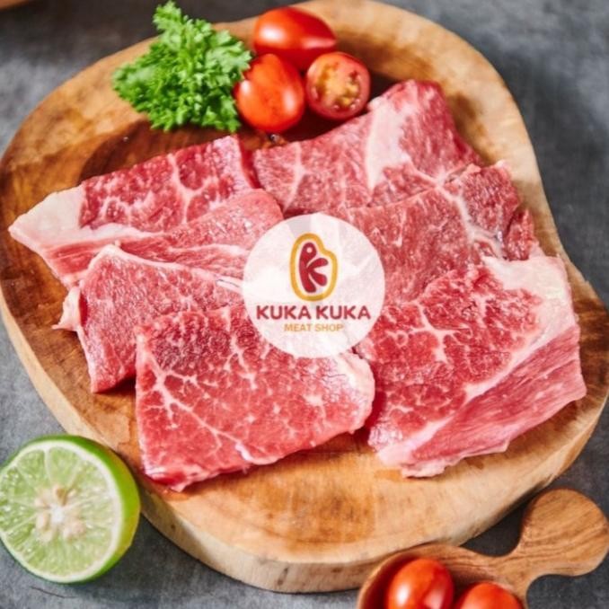 

Terbaru Daging Us Prime Wagyu Bolar Blade Yakiniku Cut 500Gr/250Gr
