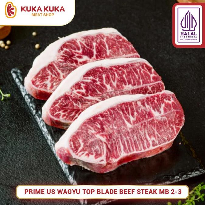

Terbaru Prime Us Wagyu Top Blade Beef Steak Mb 2-3/ 200Gr