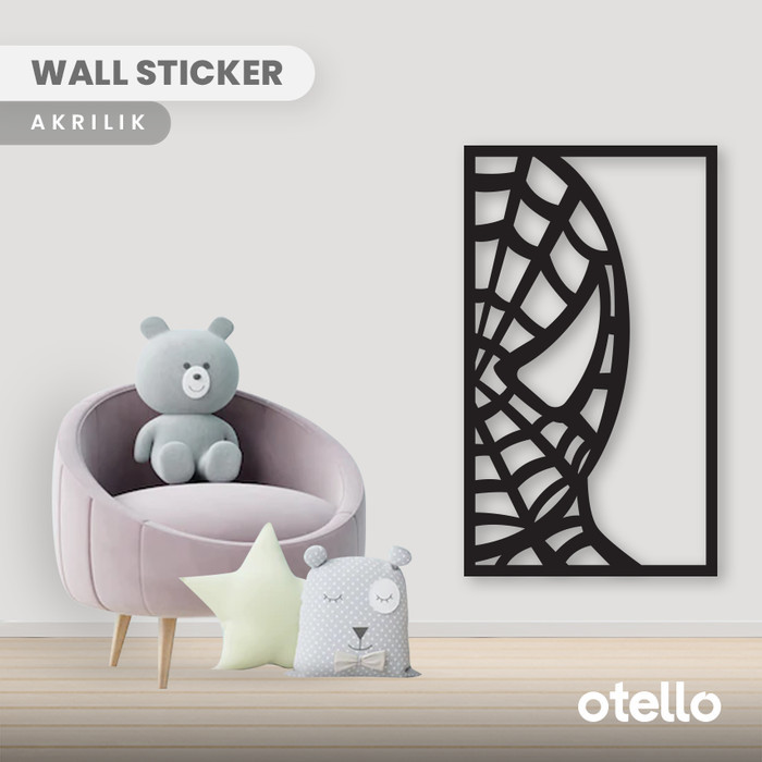Hiasan Dinding Kamar Anak Spiderman Wall Sticker Akrilik Stiker Timbul