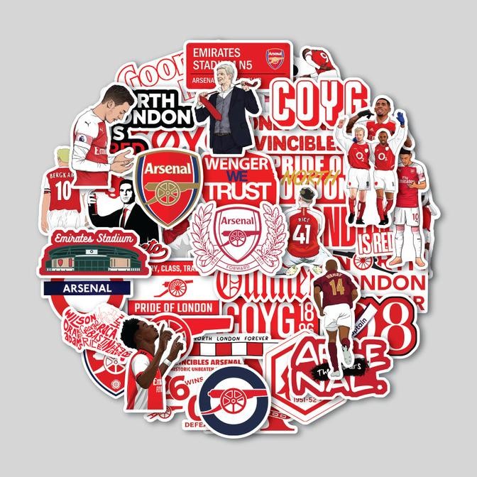 

Sale Sticker Pack Arsenal | Sticker Tumbler | Stiker Laptop Koper Helm