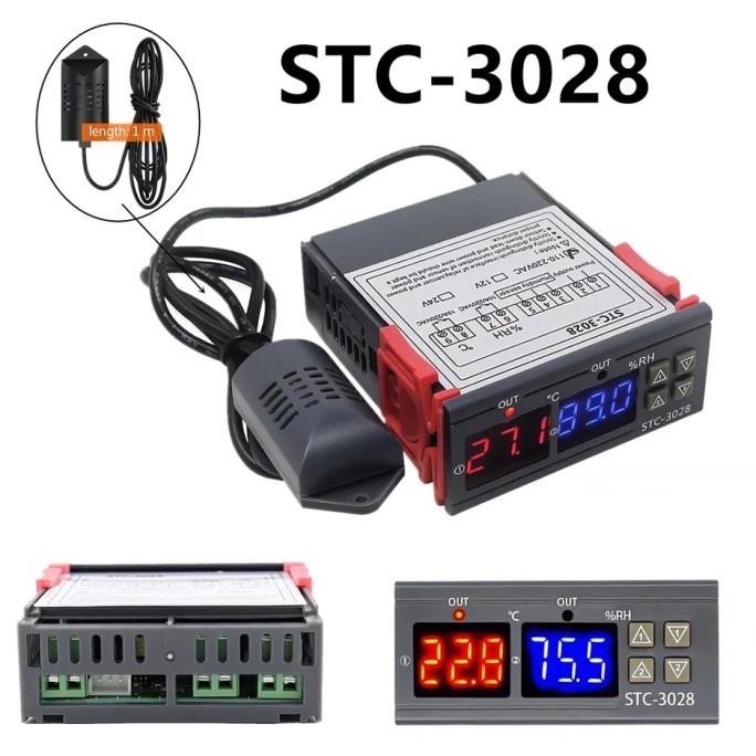 

Terbaru Stc-3028 Temperature & Humidity Thermostat & Hygrostat - 220Vac