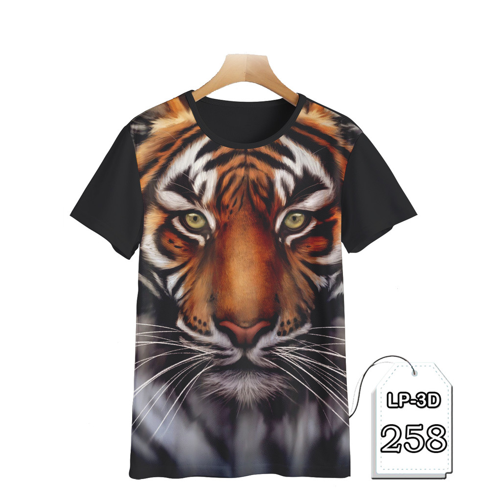 Kaos Harimau Sumatera Baju Harimau 3D Anak Fashion Kaos Keren dan Trendy
