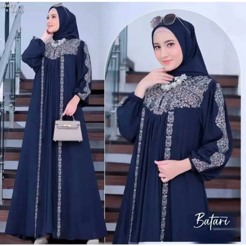 Gmis Pengajian Pakaian Hari Raya Idhulfitri Ghami M L Xl Xxl Gamis Wanita Kekinian Gamis Ibuibu Musl