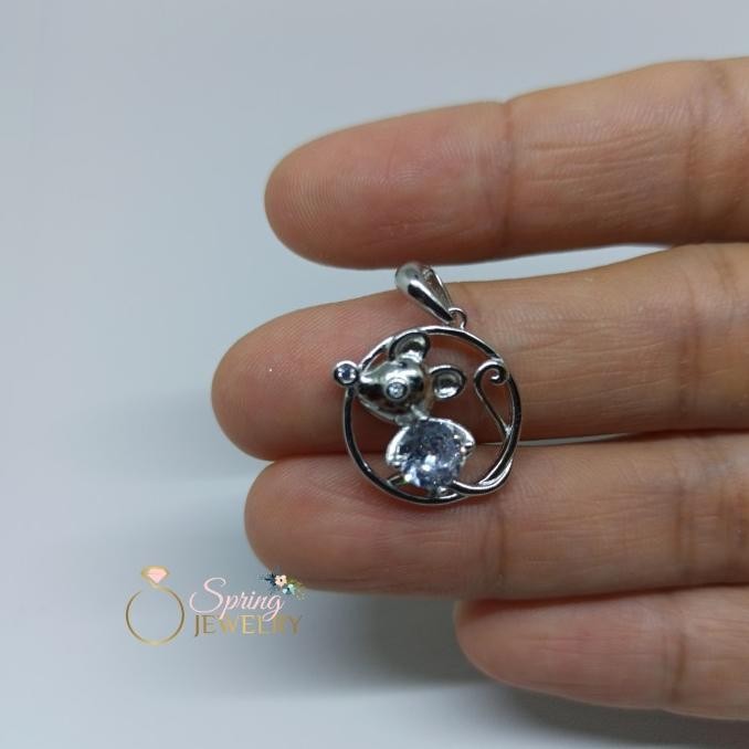 Liontin Perak Shio Tikus Kerbau Macan Kelinci Naga Ular Silver 925 LSA