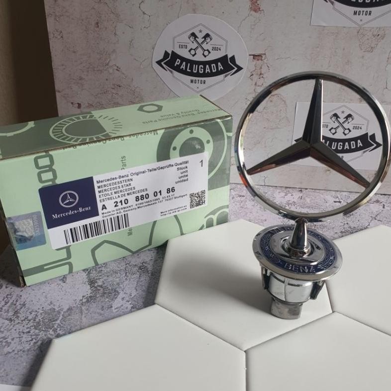 Logo Kap Mesin Depan Mercy Mercedes Benz W204 W211 W221 W220 W212 W210 W202 W163 / Hood Logo Mercy