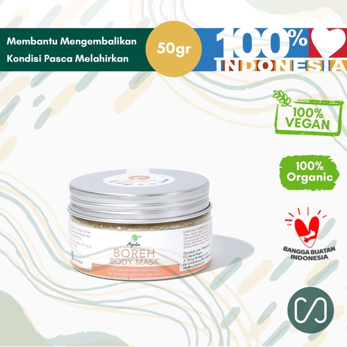 Aquila Boreh Body Mask - Optimalisasi Susut Perut Pasca Melahirkan