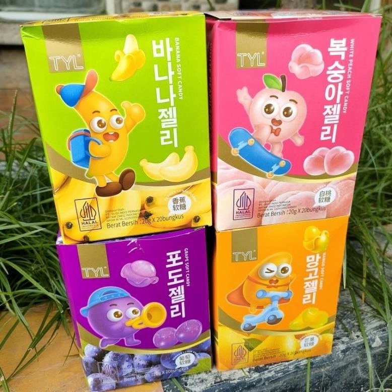 

Lm - Gummy Candy Box Anggur/Peach/Mangga isi 20