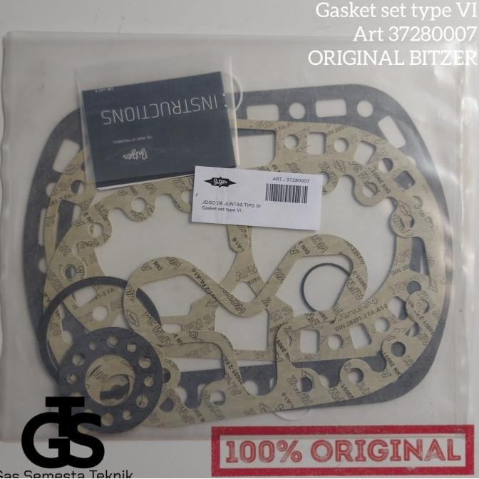 Terjangkau Gasket Bitzer Type Vi | Packing Set Bitzer Type Vi Original Bitzer