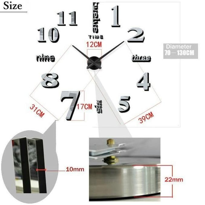 JAM DINDING BESAR / JAM DINDING RAKSASA TERJAMIN MESIN QUARTZ