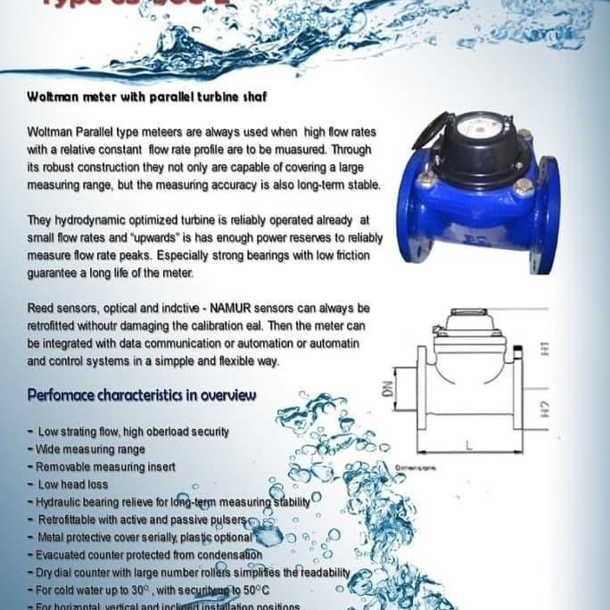 

5" (Inch) Meteran Air (Flow Meter) Amico Kuningan Terlaris