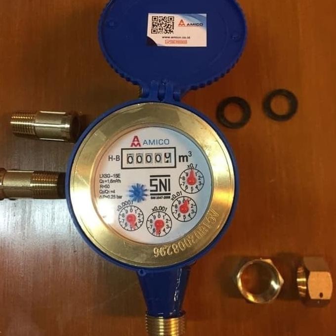 

2" (Inch) Meteran Air (Flow Meter) Amico Kuningan Terlaris