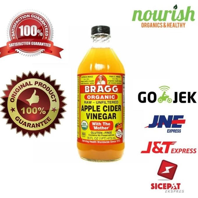 

Bragg, Organic Apple Cider Vinegar with The 'Mother' 473 ml [terbaik]