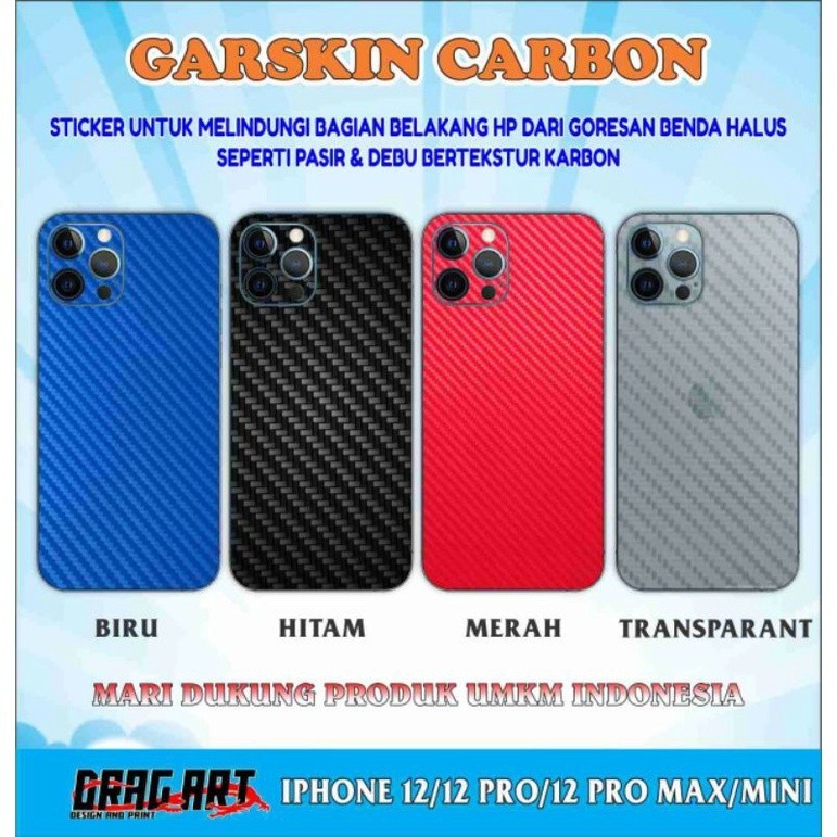 

Wrap* Gra Tekstur Karbon Iphone 1212 Pro12 Pro Max12 Mini Wrap Skin Stiker Garksin CUSTOM Gratis (2pcs)