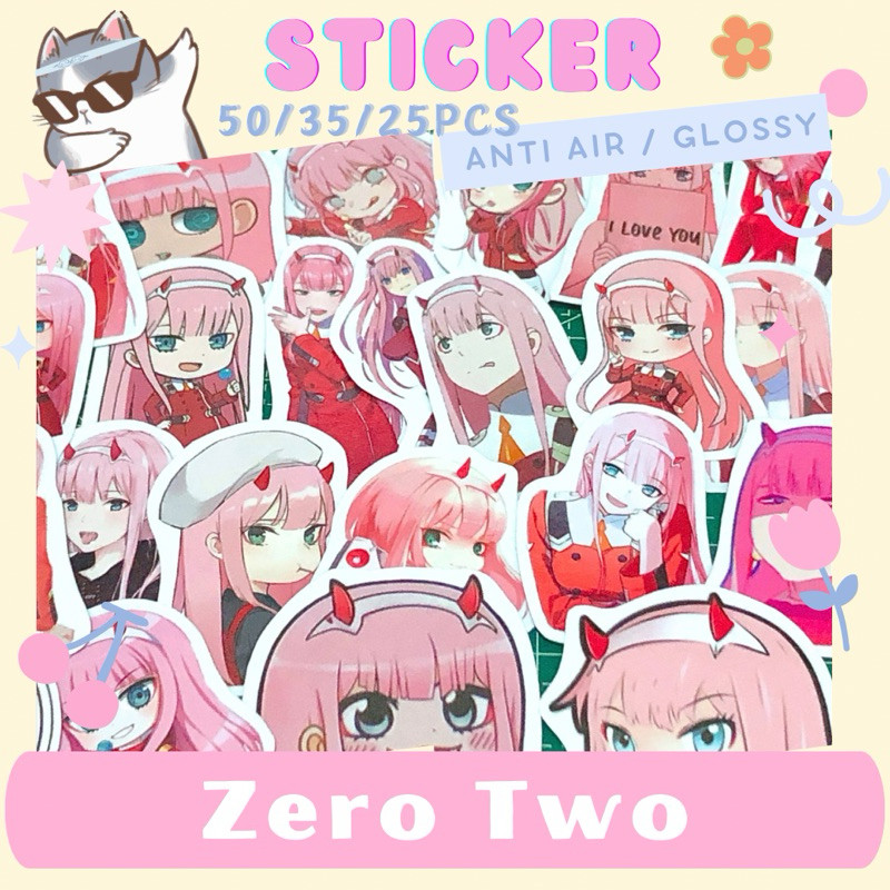 

Wrap* Zero Two 50pcs Tahan Air Stiker Darling In The Franxx Wrap Skin Stiker Garksin CUSTOM Gratis (2pcs)