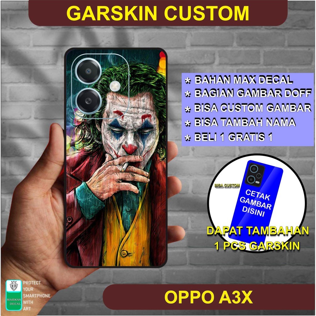 

Wrap* Oppo A3x Wrap Skin Stiker Garksin CUSTOM Gratis (2pcs)