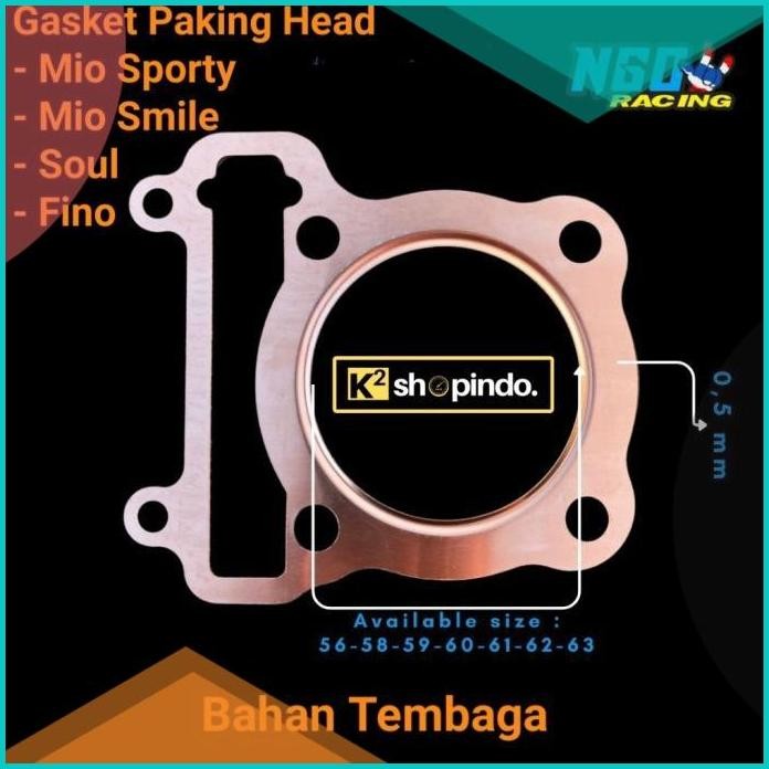 Paking Blok Paking Head Tembaga Mio Soul Mio Smile Sporty Fino Packing